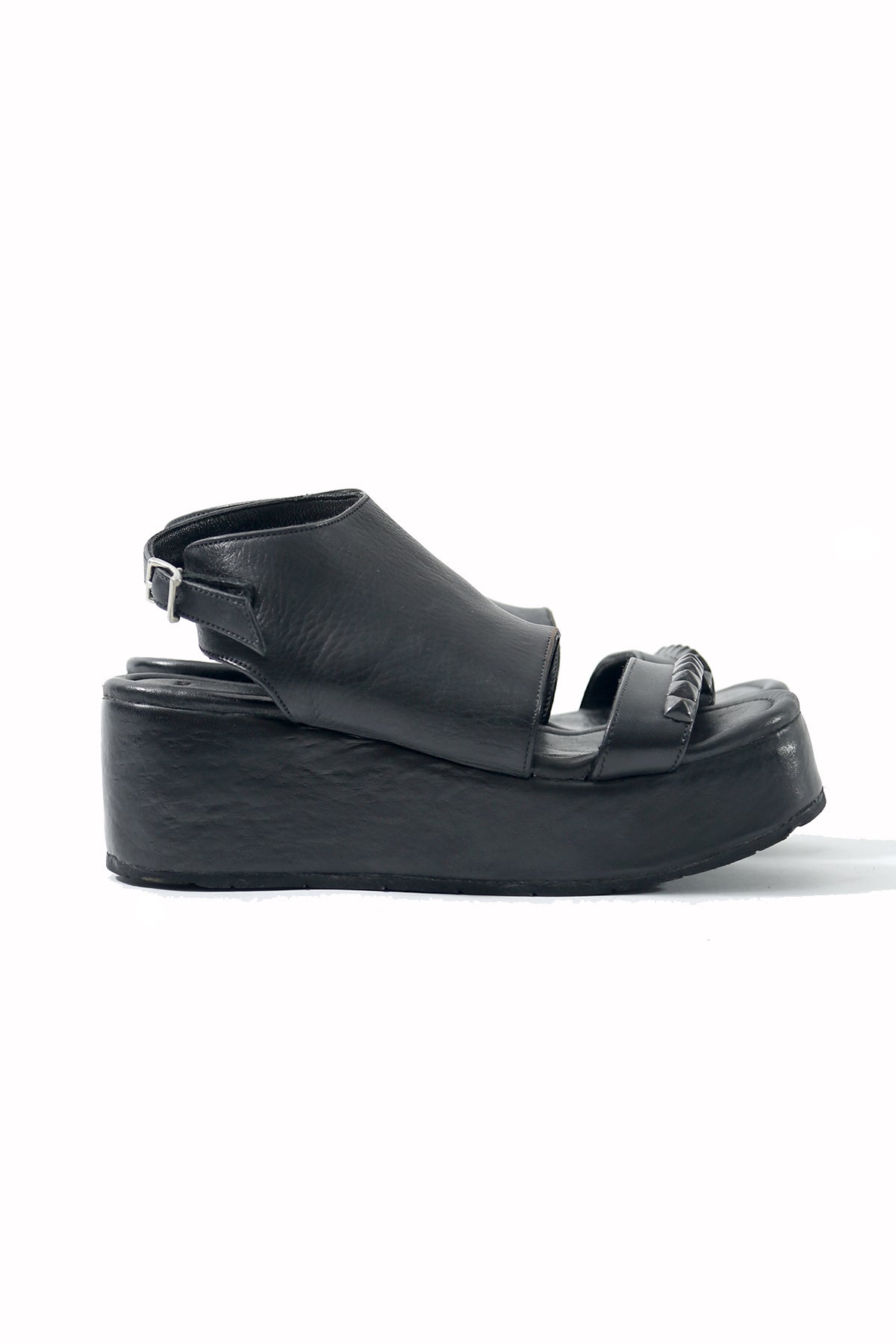 KMRii メタルストラップ サンダル シルバー ブラック KMRii ケムリ Black Metal Sandal PMD ブラック メタル サンダル