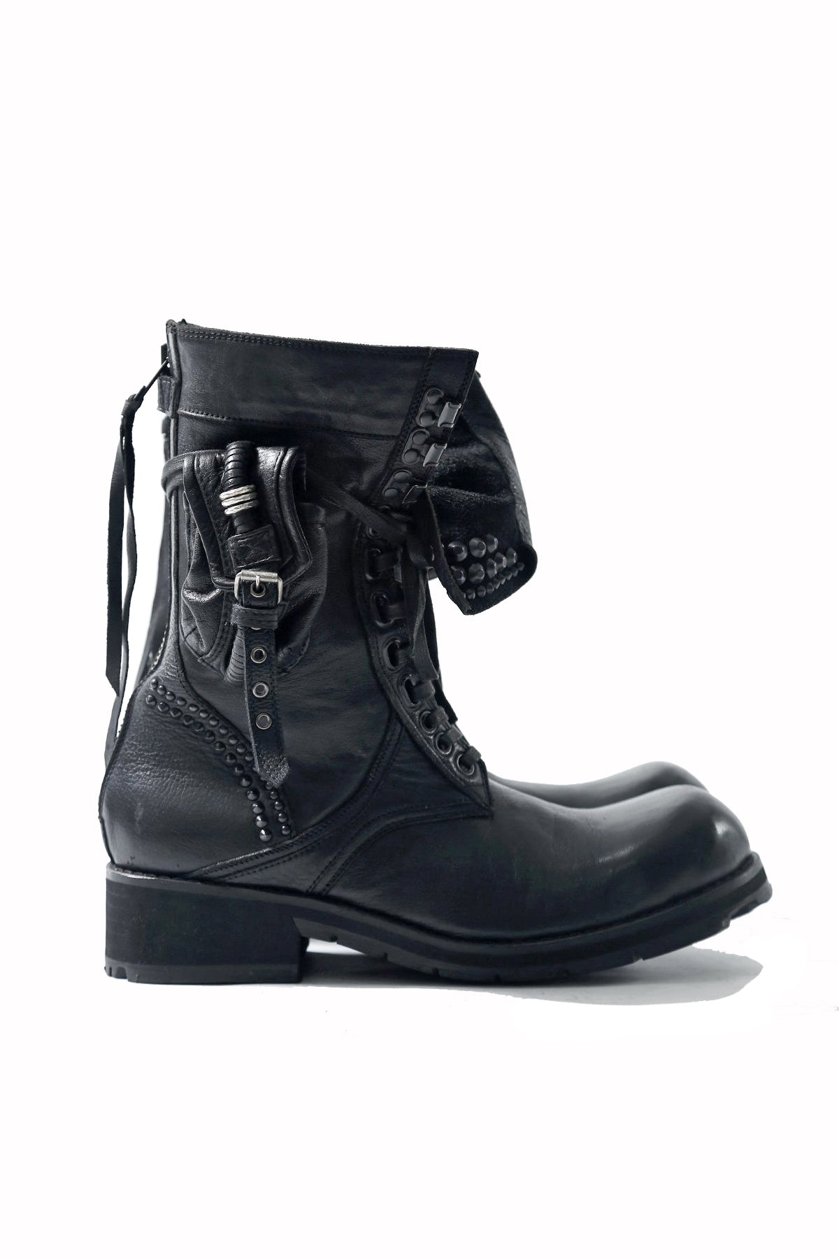 KMRii ケムリ Chrome Boots 10 クロム ブーツ レザー スタッズ メンズ