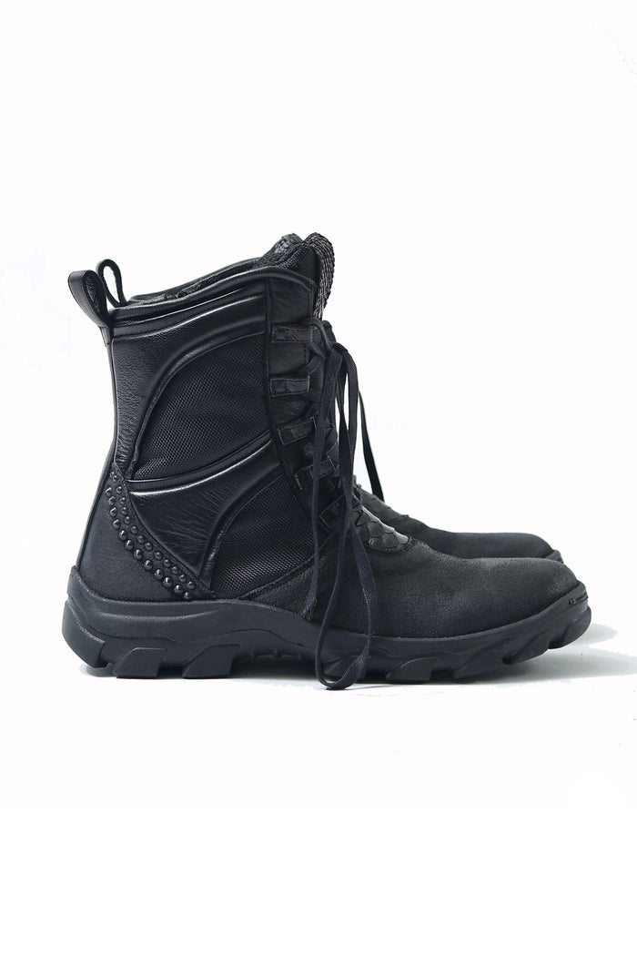 1801-BO08 Black Metal Sneaker 03