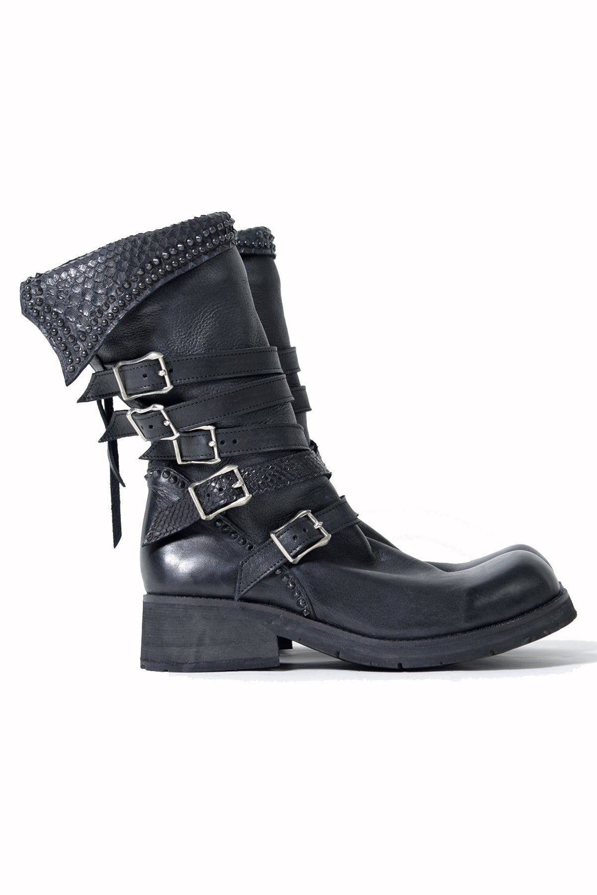 KMRii ケムリ Crush Strap Boots 02 クラッシュ ストラップ ブーツ