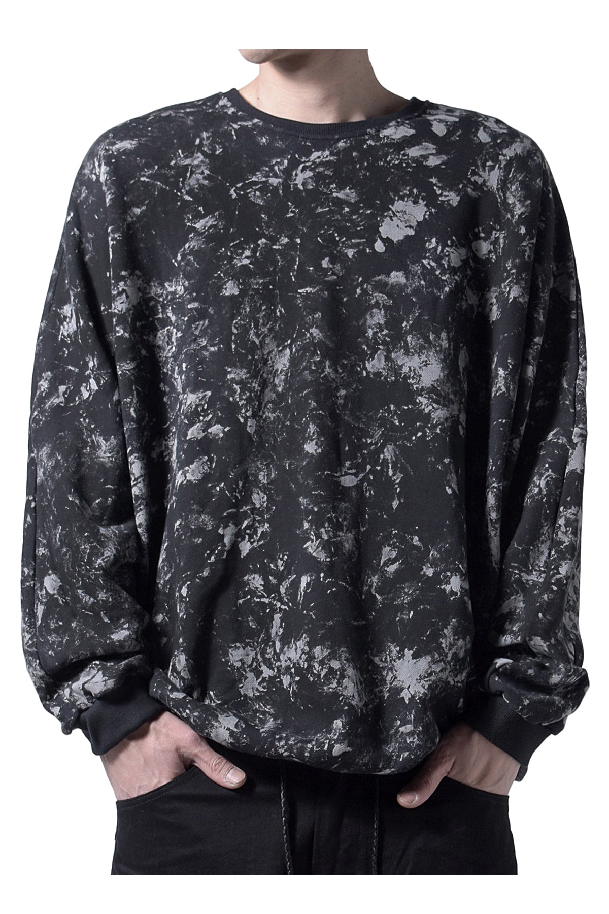 2202-TP05 Flake Discharged Dolman Top