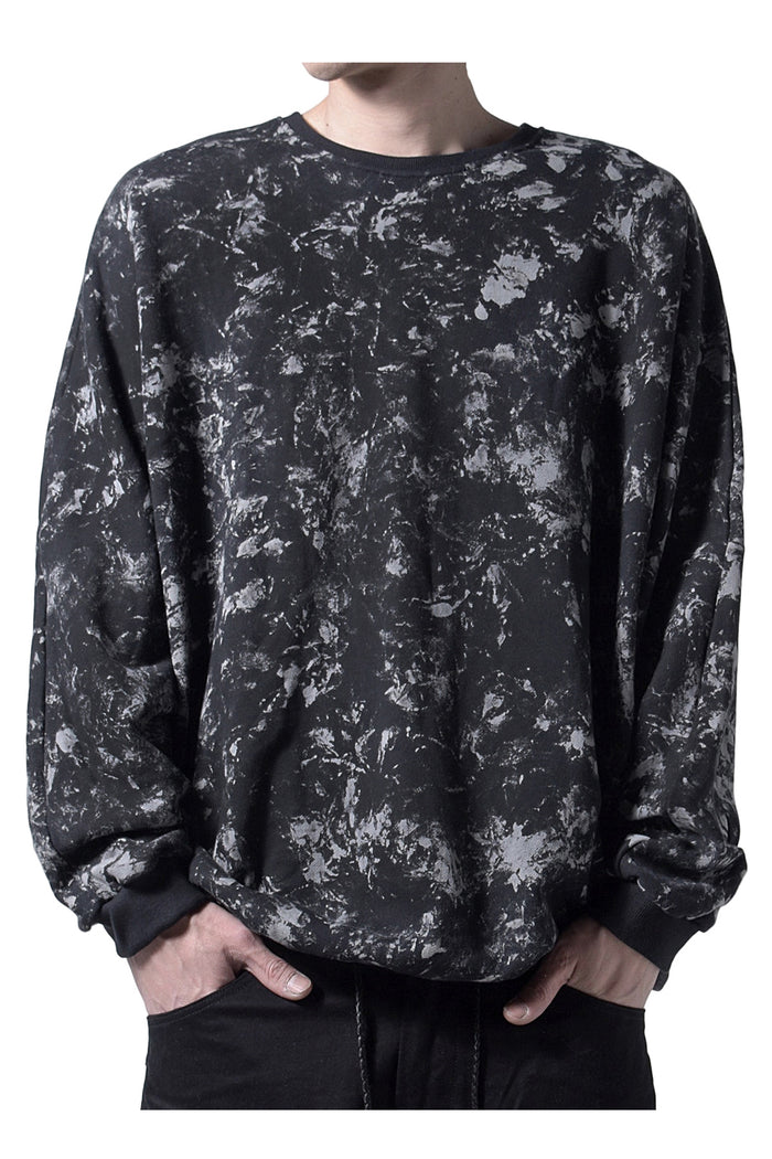 2202-TP05 Flake Discharged Dolman Top