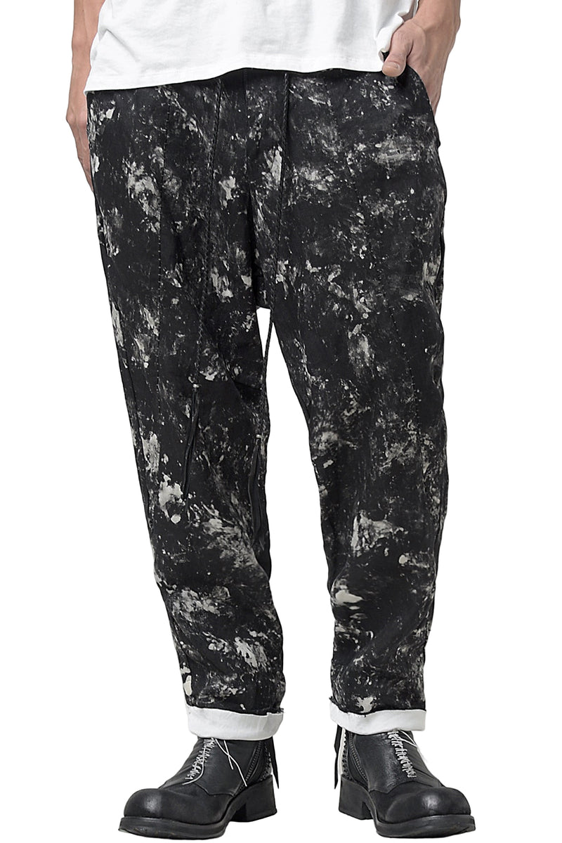 2301-PT08 Discharged Linen Layered Pants