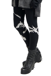 2402-PT12 Discharged Cross Leggings -Women's-