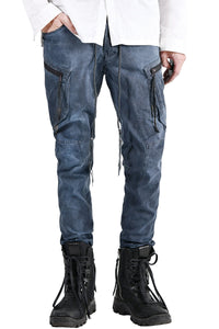 2102-PT02A Double Pocket Twill Pants 03 Navy