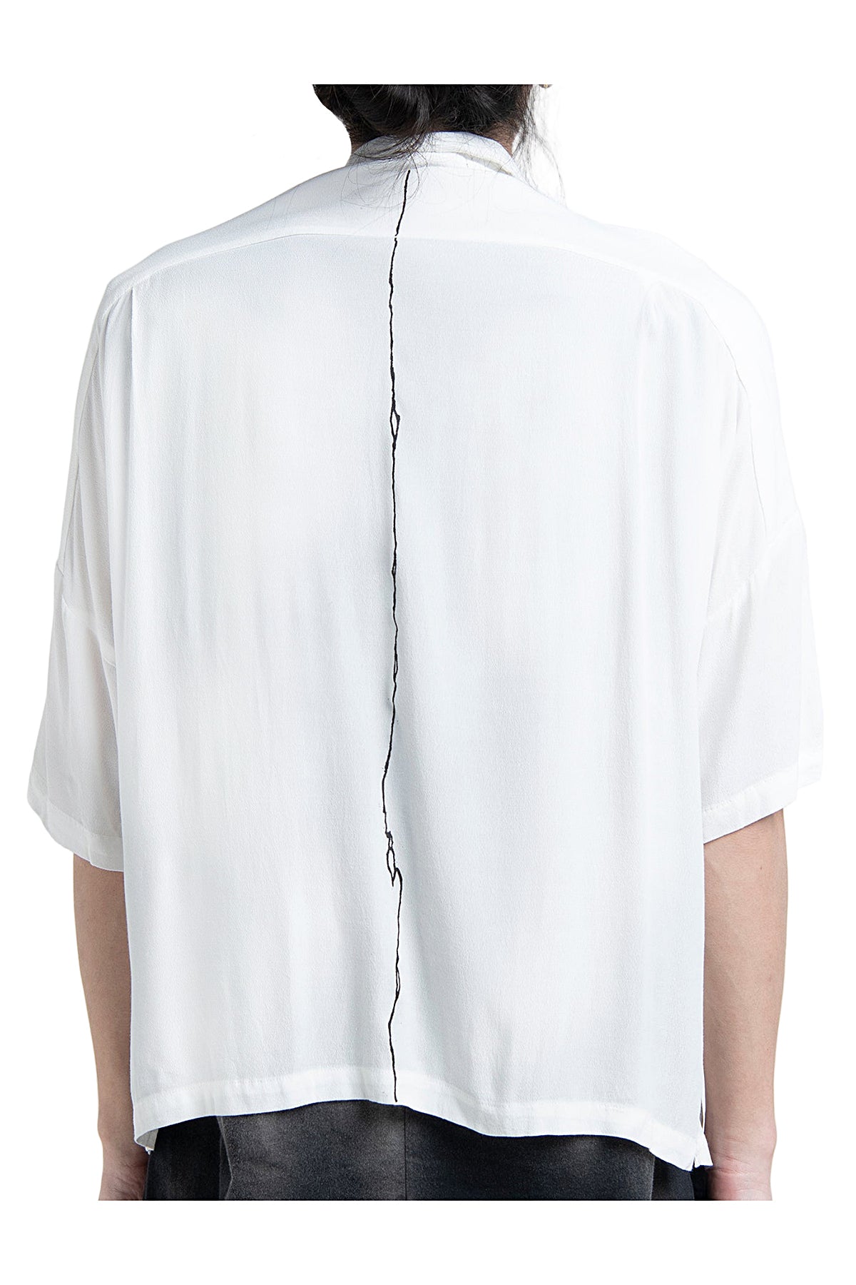 2501-SH07 Crepe Rayon Crack Shirt 05 White