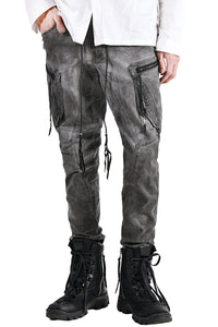 2102-PT02A Double Pocket Twill Pants 03 Charcoal