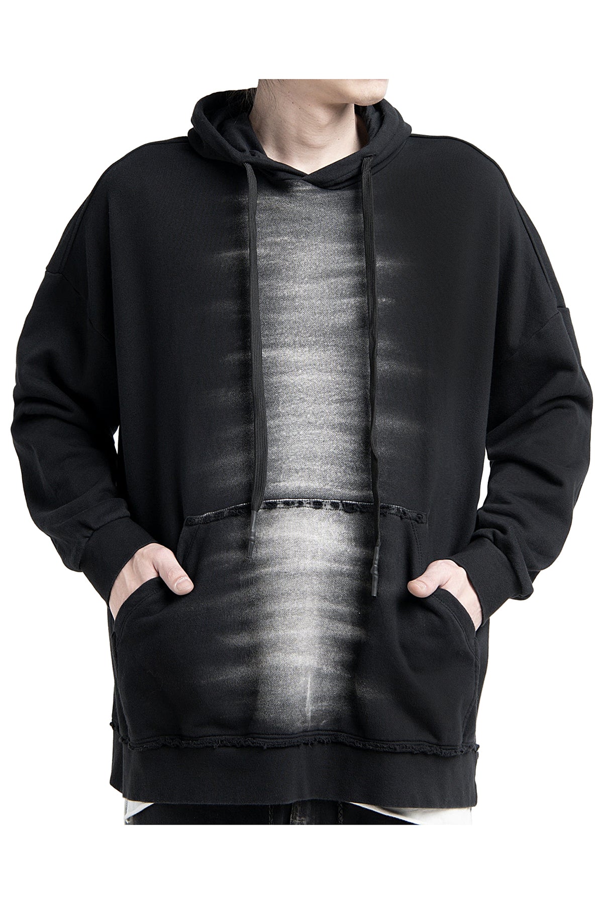 2501-TP04 Black Shadow Hooded Pullover / LS
