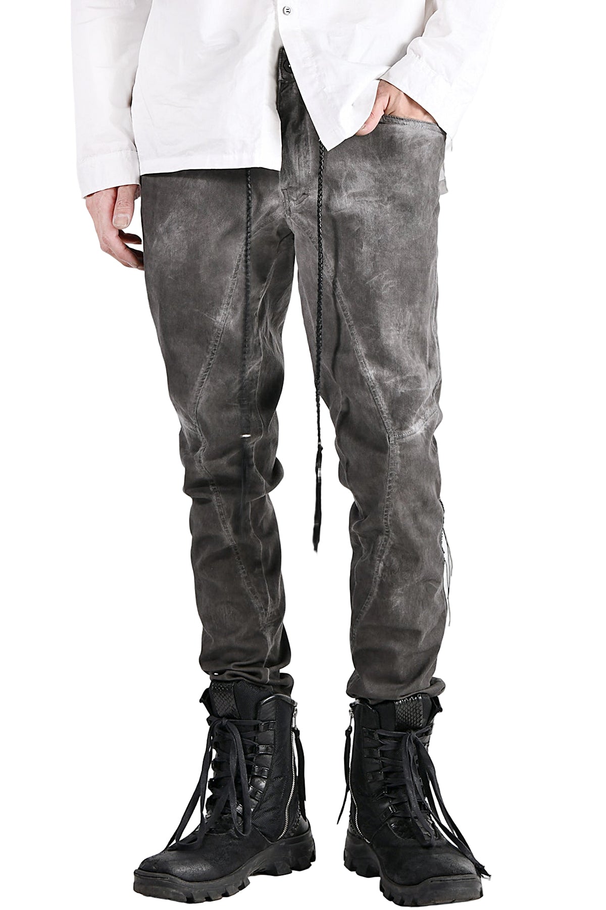 2102-PT01A Stretch Twill Pants 03 Charcoal