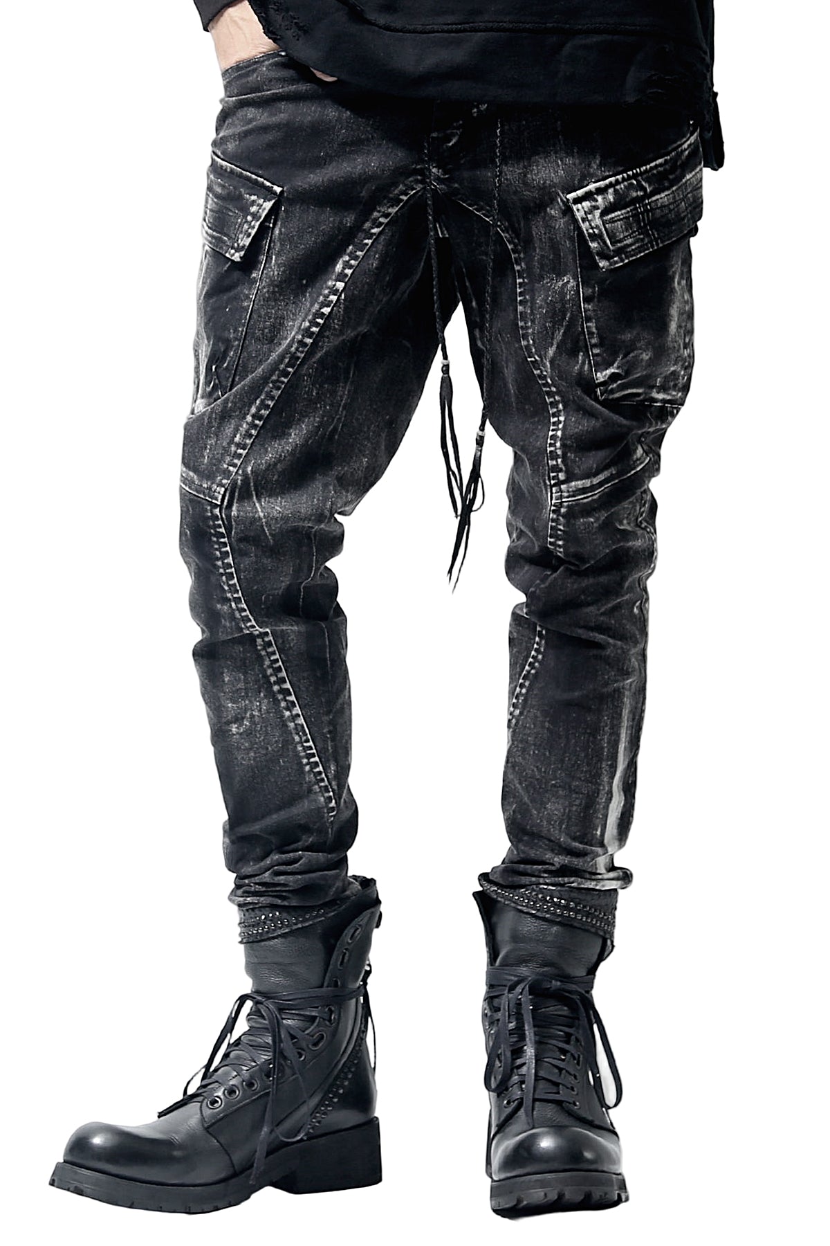 1902-PT06A Discharged Double Flap Pants