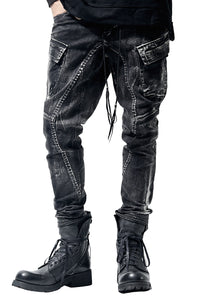 1902-PT06A Discharged Double Flap Pants