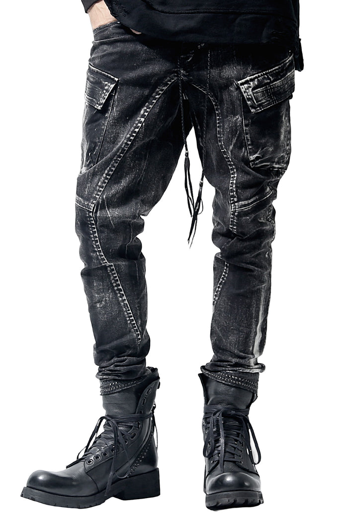 1902-PT06A Discharged Double Flap Pants