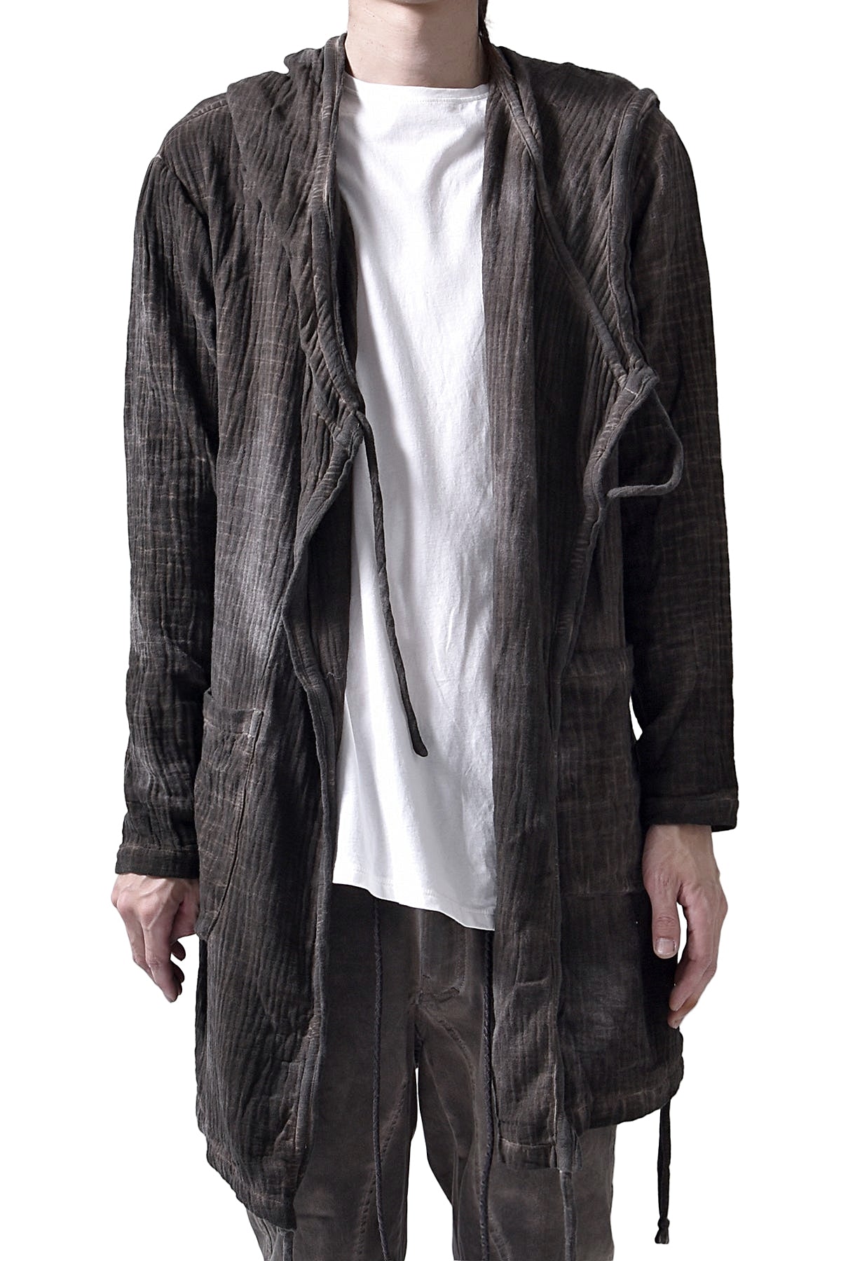 2102-TP04A Hooded Gauze CD / LS Brown