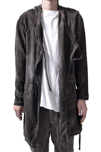 2102-TP04A Hooded Gauze CD / LS Brown