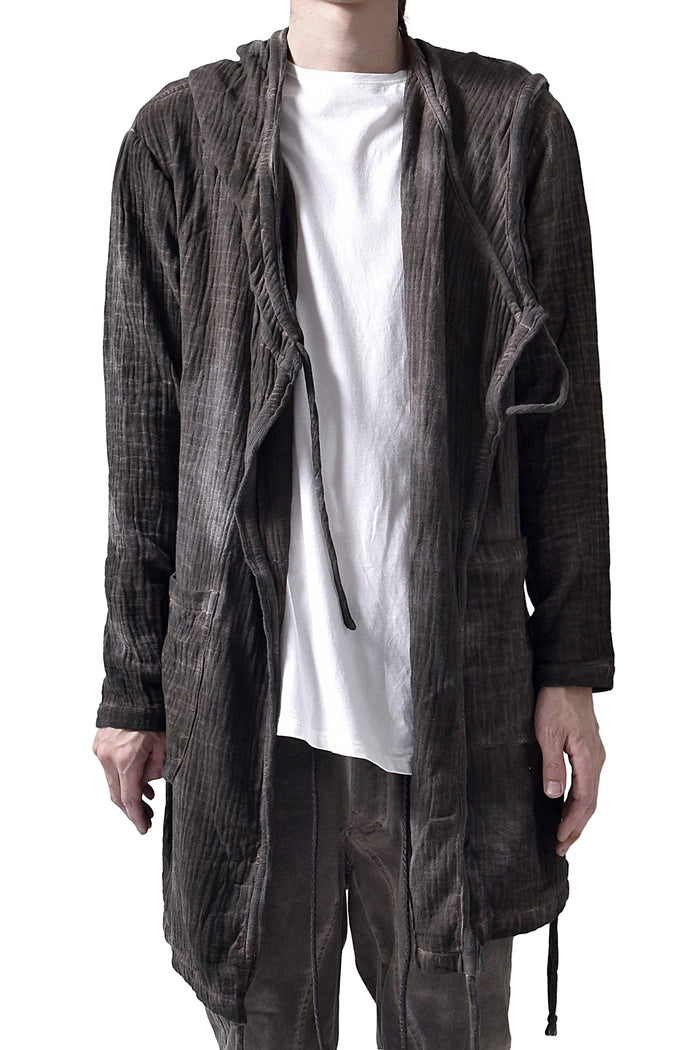 2102-TP04A Hooded Gauze CD / LS Brown