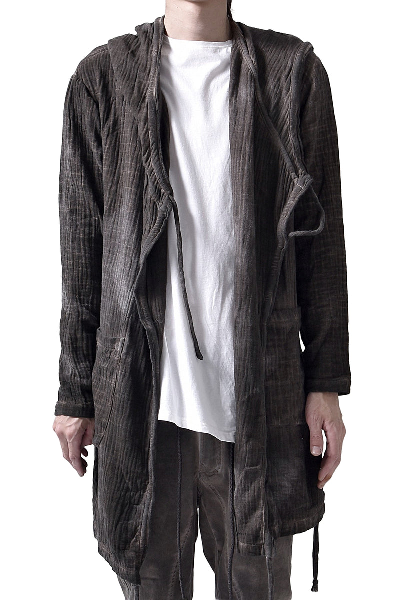 2102-TP04A Hooded Gauze CD / LS Brown