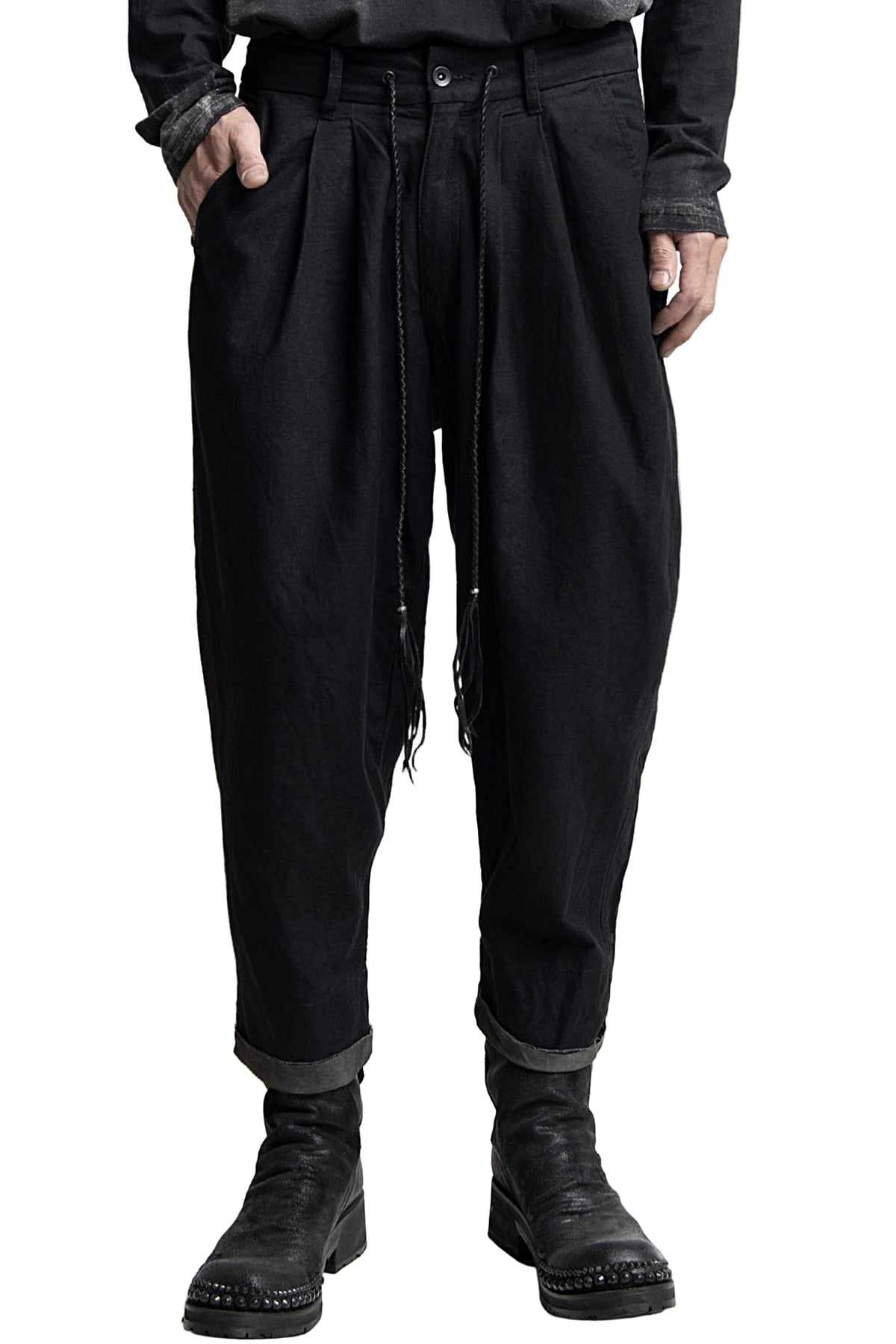 2402-PT01 Layered Tuck Pants