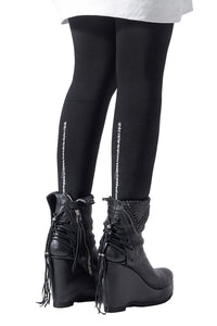 2202-PT09W Hand Stitch Print Leggings -Women's-