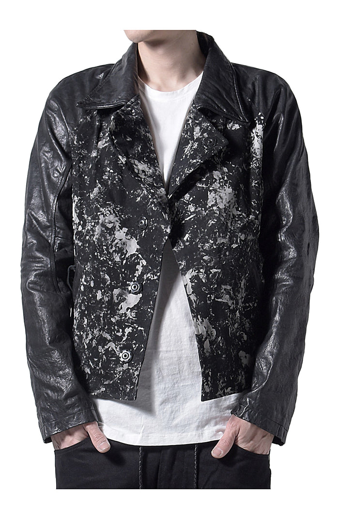 2202-JK06 Flake Discharged Jacket