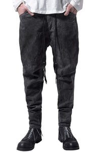 2202-PT01A Drop Crotch Pants Charcoal