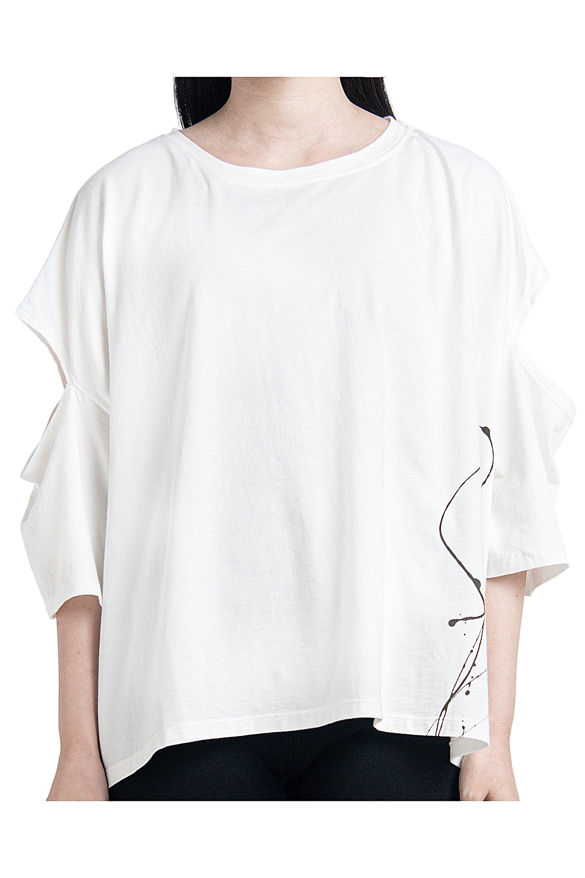 2401-CTL03 Open Sleeve Cut White