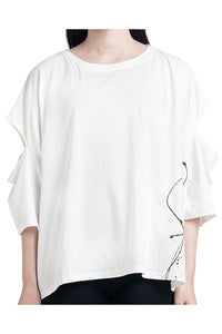 2401-CTL03 Open Sleeve Cut White