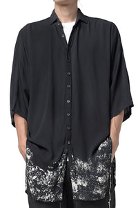 2301-SH03 Discharged Crepe Rayon Lazy Shirt