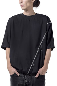 2201-CT06 Hand Stitched Dolman Cut Black