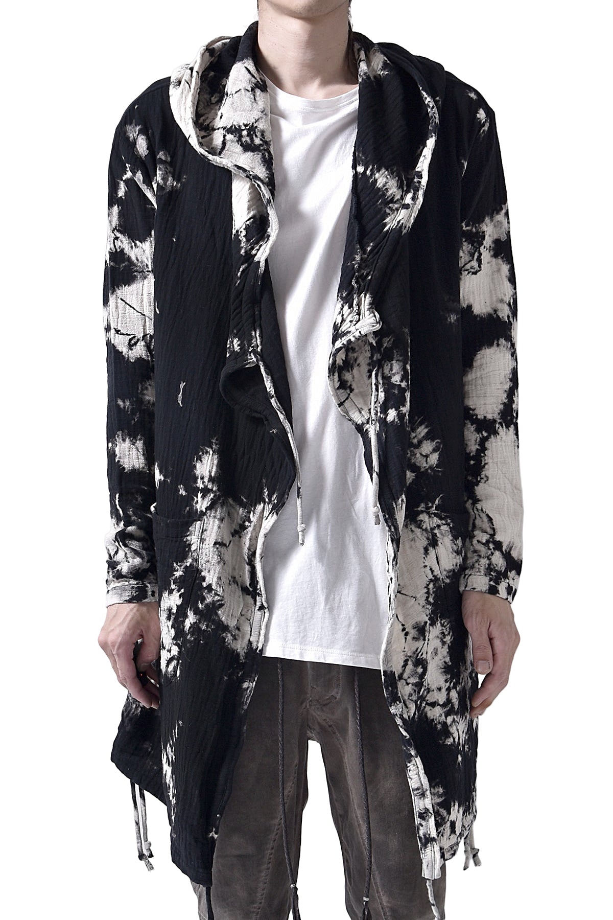 2102-TP04B Hooded Tie Dye Gauze CD / LS