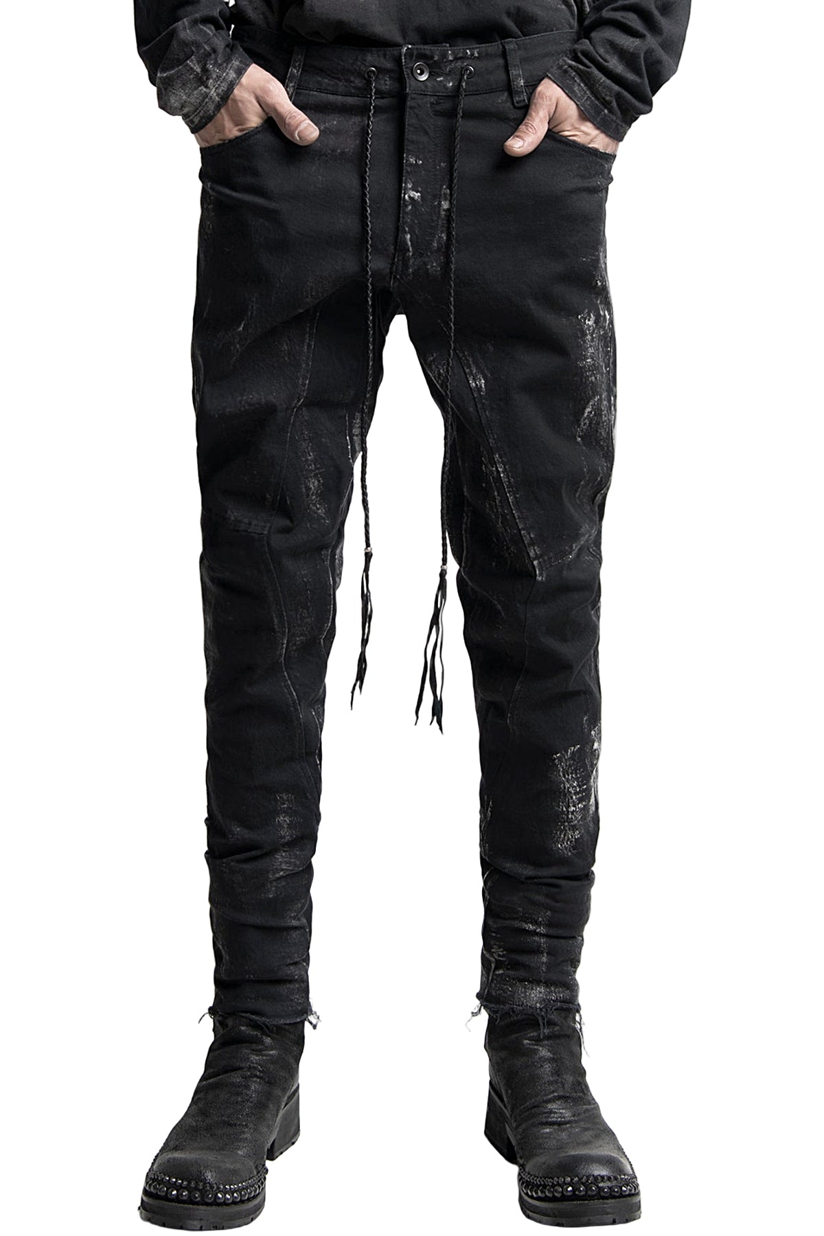 パンツ KMRii Coating Crush Stretch Twill Pants KMRii ケムリ Crush Skinny Twill Pants 07A クラッシュ スキニー