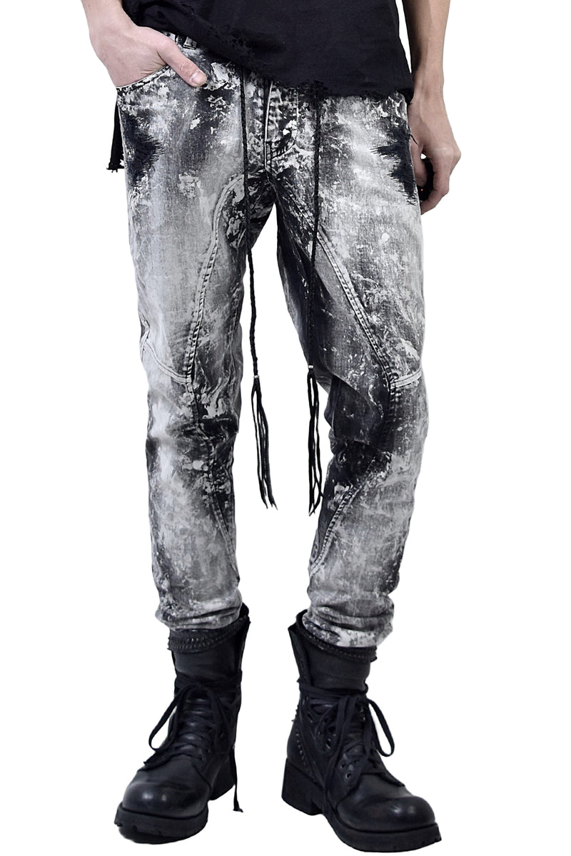 2101-PT01B Discharged Stretch Twill Pants 01