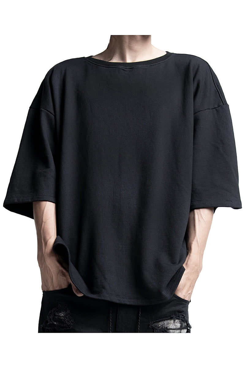 2402-TP13 Hand Stitch Half Sleeve Top