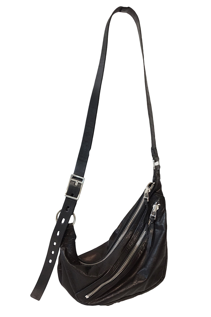 1901-BG02 Double Zip Shoulder Bag