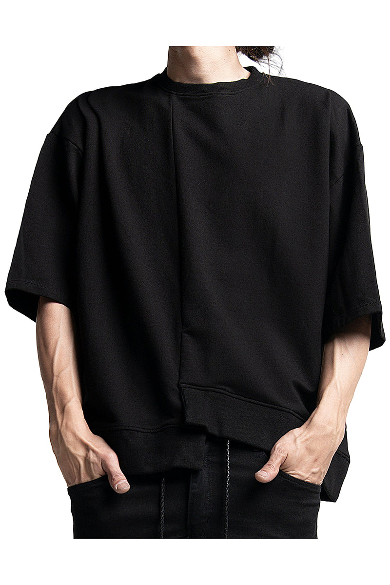 2401-TP03 Assymmetry Terry Top Black