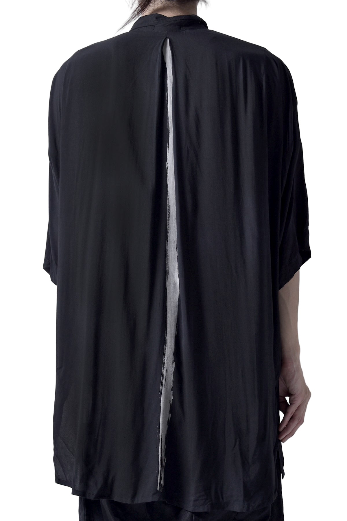 2101-SH05 Stealth Rayon Lazy Shirt_Black