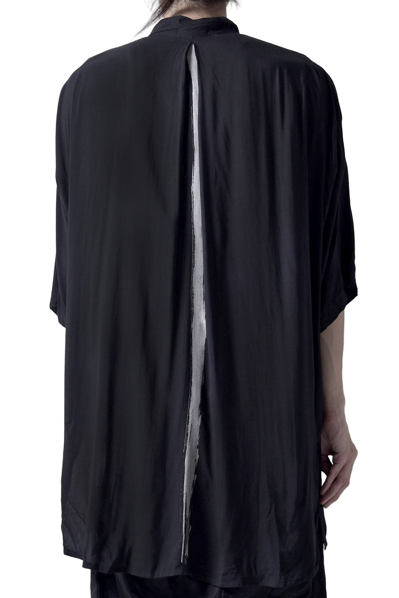 2101-SH05 Stealth Rayon Lazy Shirt_Black