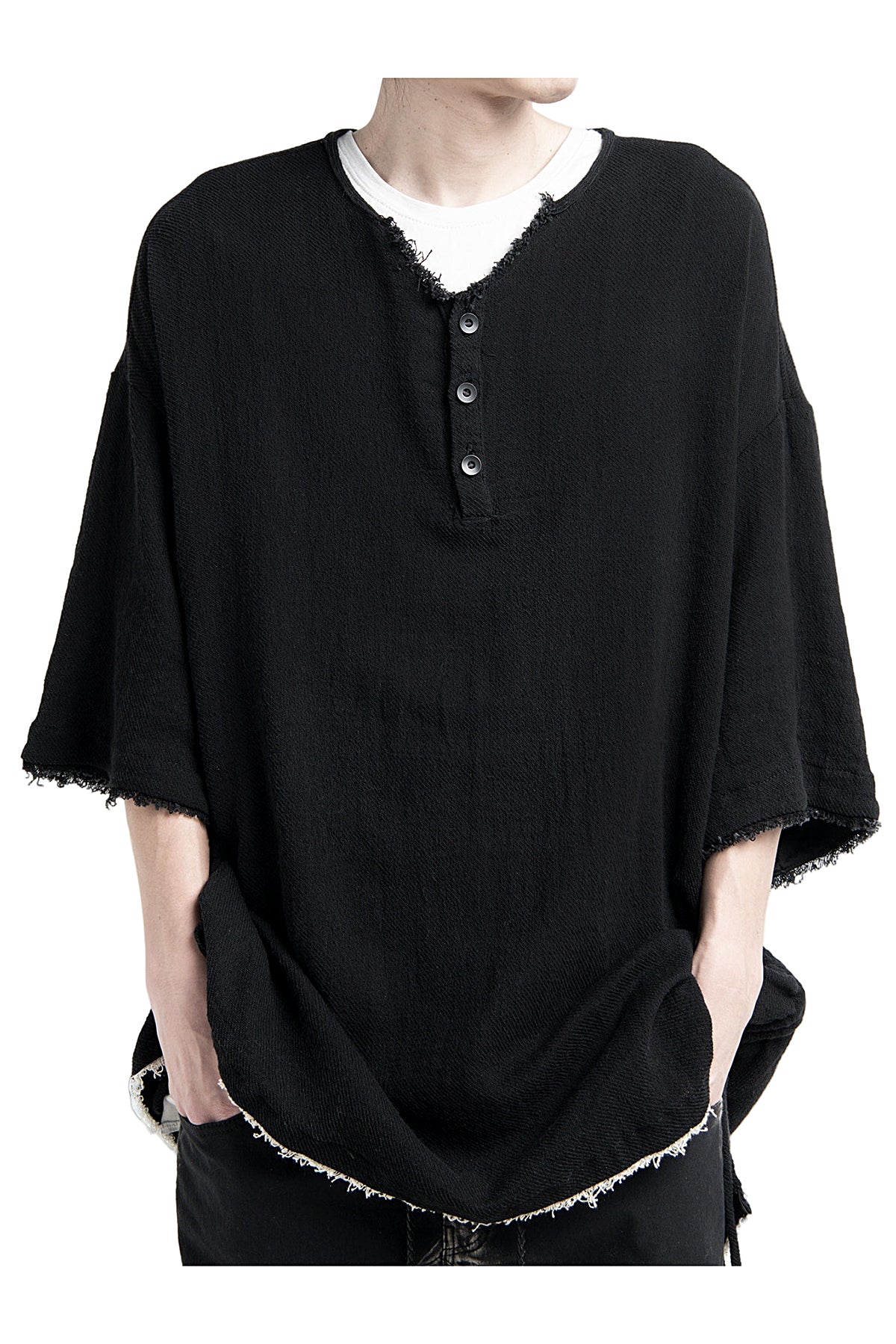 2501-TP06 Side Shirring Henry Top 03