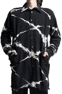 2402-SH05 Flannel Cross Long Shirt