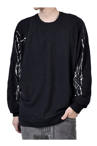 2002-TP04A Splash Bamboo Dolman Pullover Black