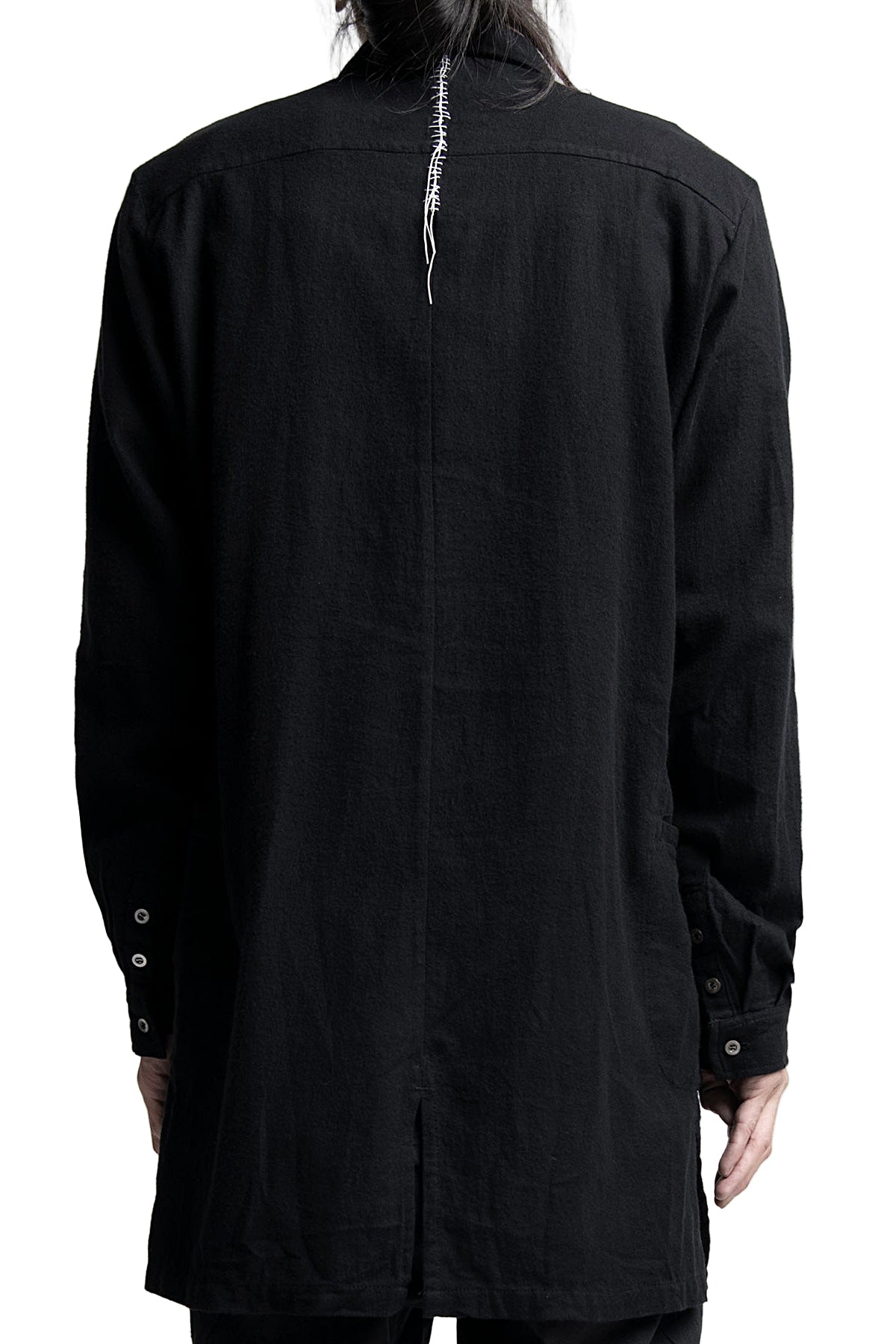 2402-SH06 Hand Stitch Flannel Long Shirt