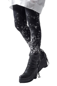 2202-PT07W Flake Discharged Leggings -Women's-