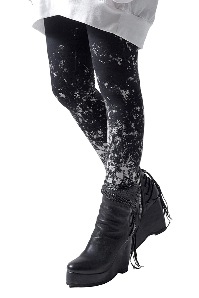 2202-PT07W Flake Discharged Leggings -Women's-