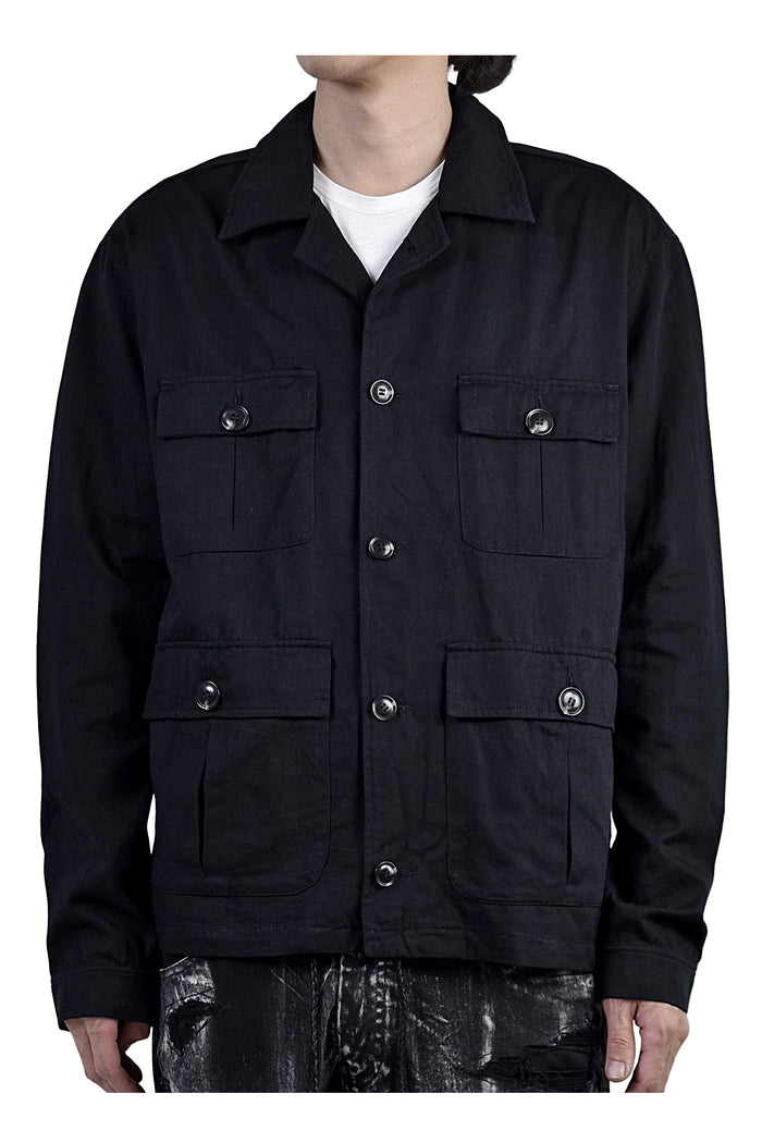 2002-SH07B Splash Field Shirt Black