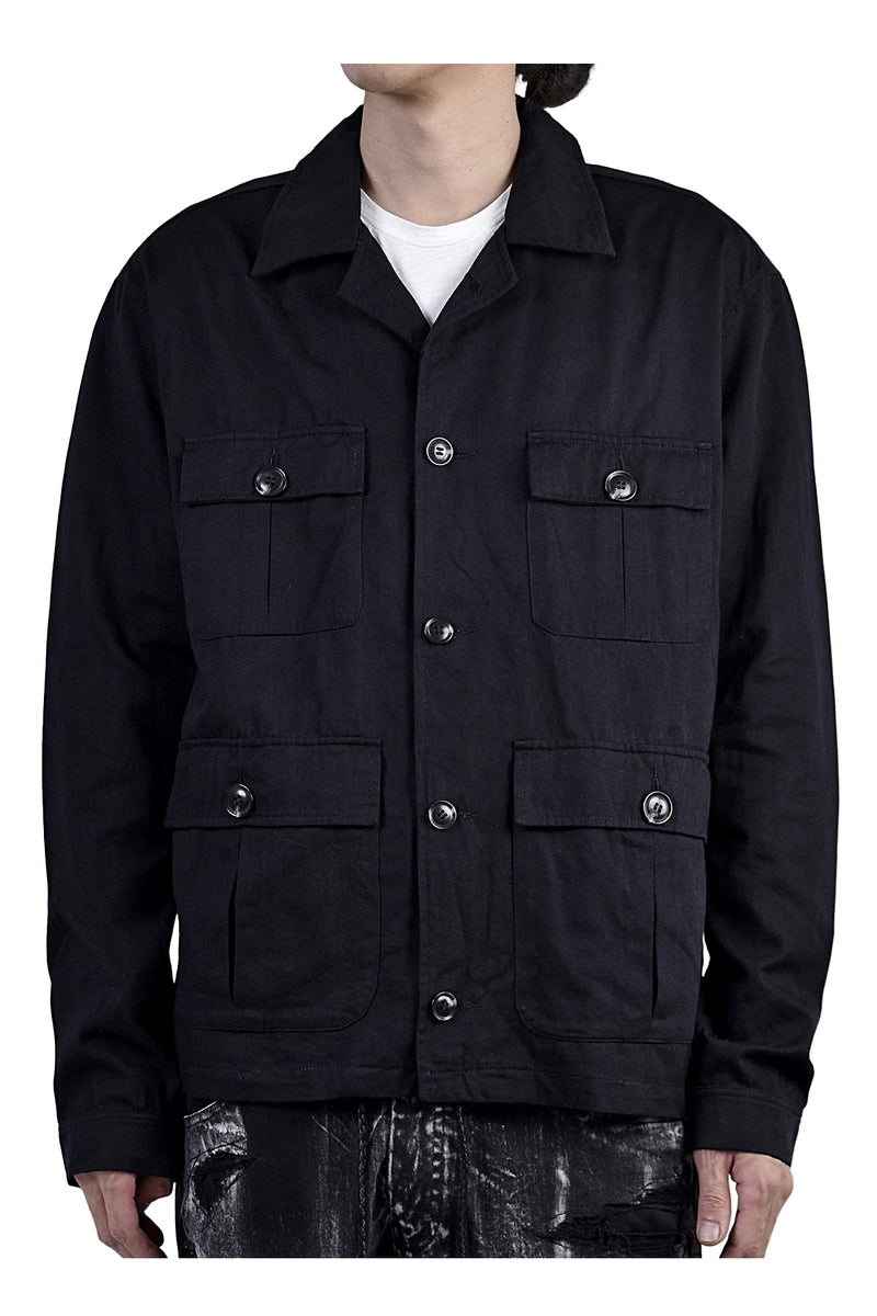 2002-SH07B Splash Field Shirt Black