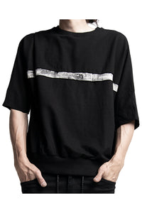 2401-TP02 Back Cross Dolman Top Black