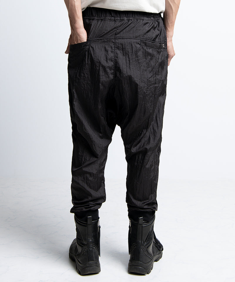 2401-PT10 Parachute Triangle Pants Black