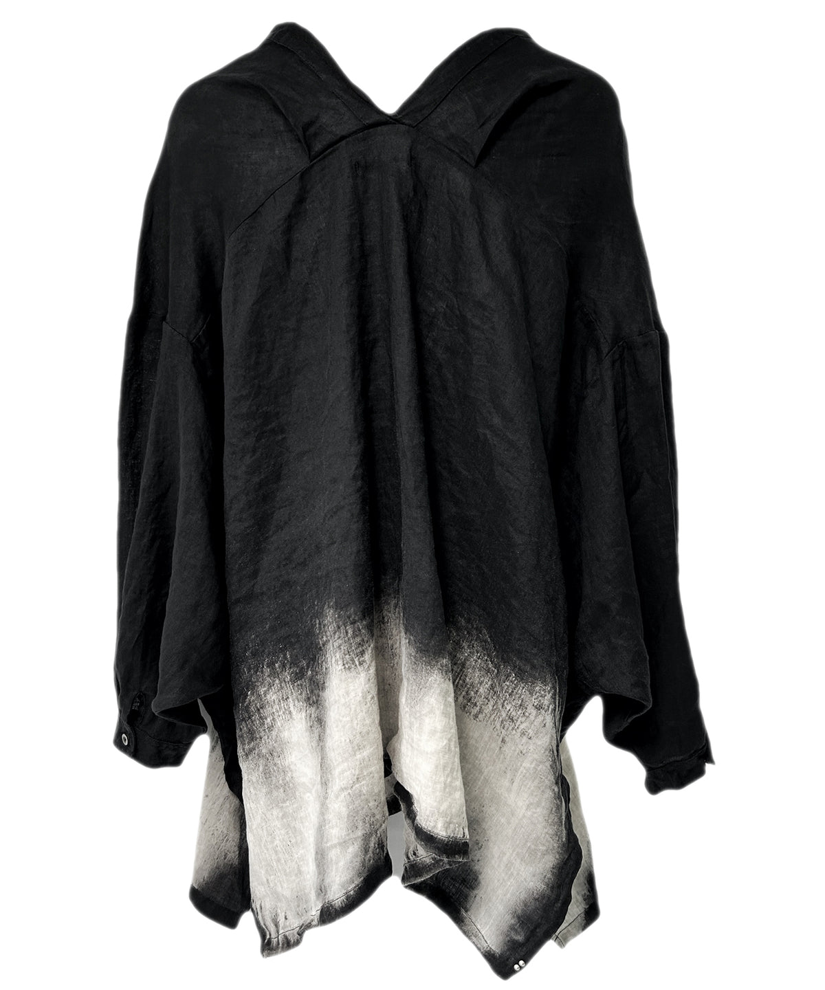 2401-SH11 Discharged Linen Kimono Shirt