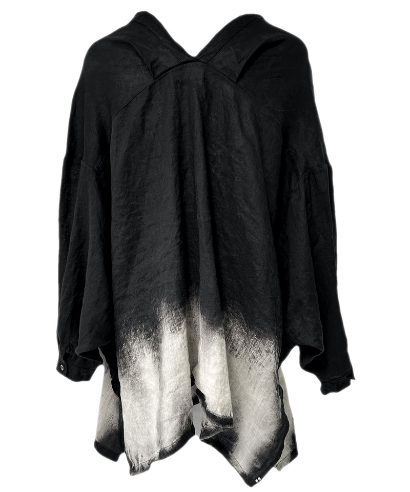 2401-SH11 Discharged Linen Kimono Shirt