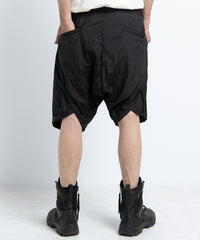 2401-PT11 Parachute Lazy Shorts Black