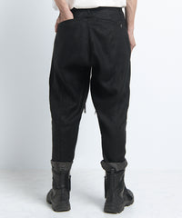 2401-PT03 Linen Layered Pants 05 Black
